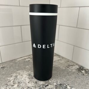 New Delta Black and White Insulated Travel Tumbler